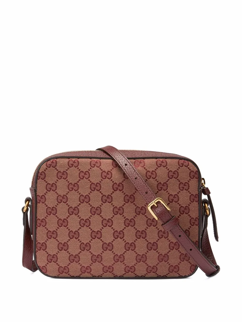 Gucci Horsebitdetail Crossbody Bag In Brown ModeSens