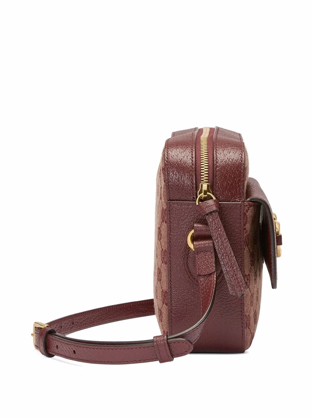 Gucci Horsebitdetail Crossbody Bag In Brown ModeSens