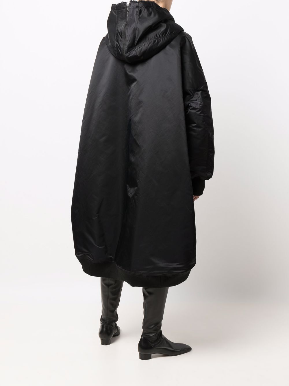 фото Yohji yamamoto парка оверсайз с капюшоном