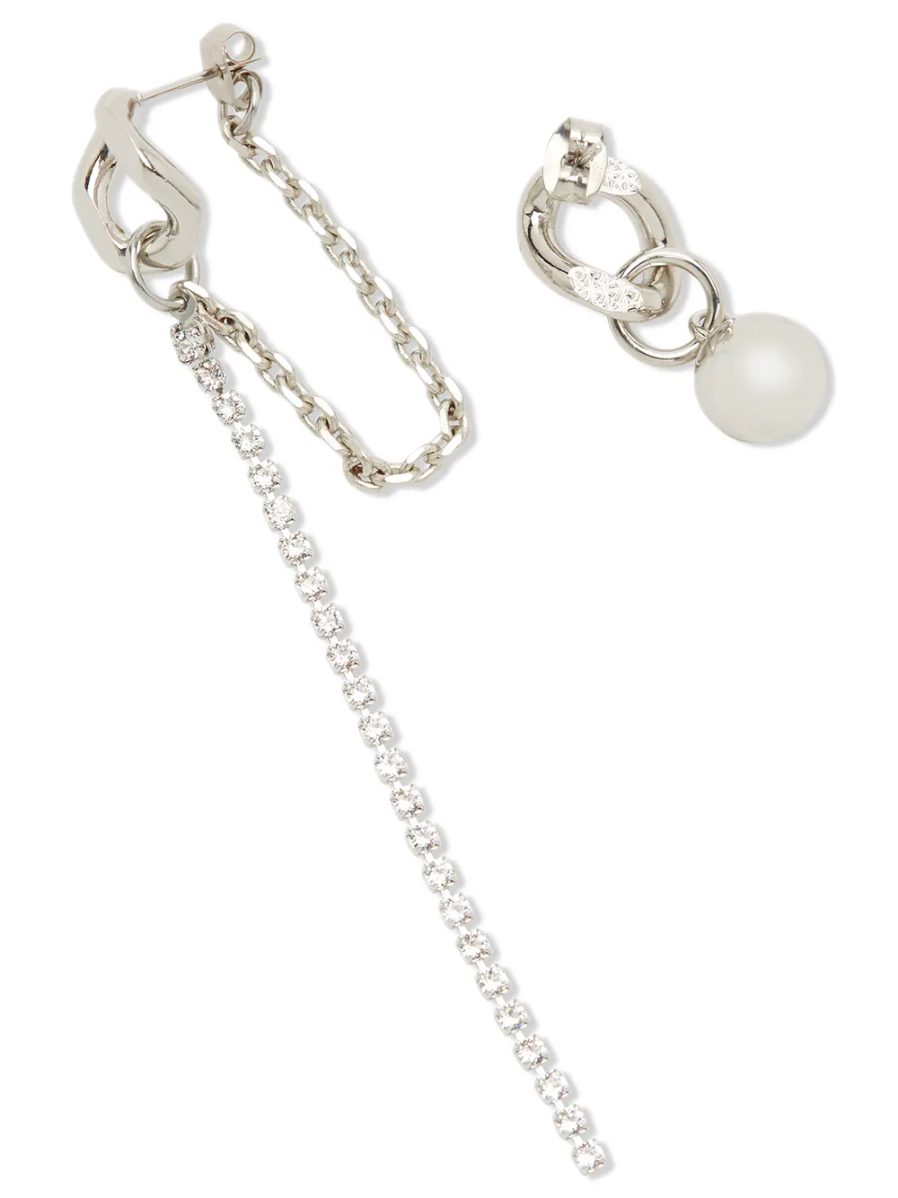 Justine Clenquet Asymmetrische oorbellen - Zilver