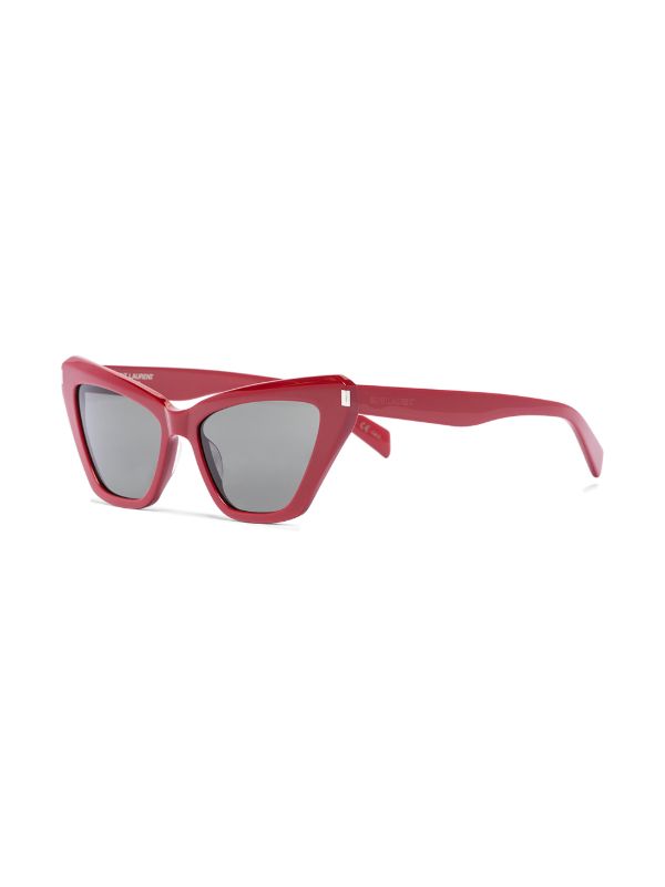 saint laurent glasses red