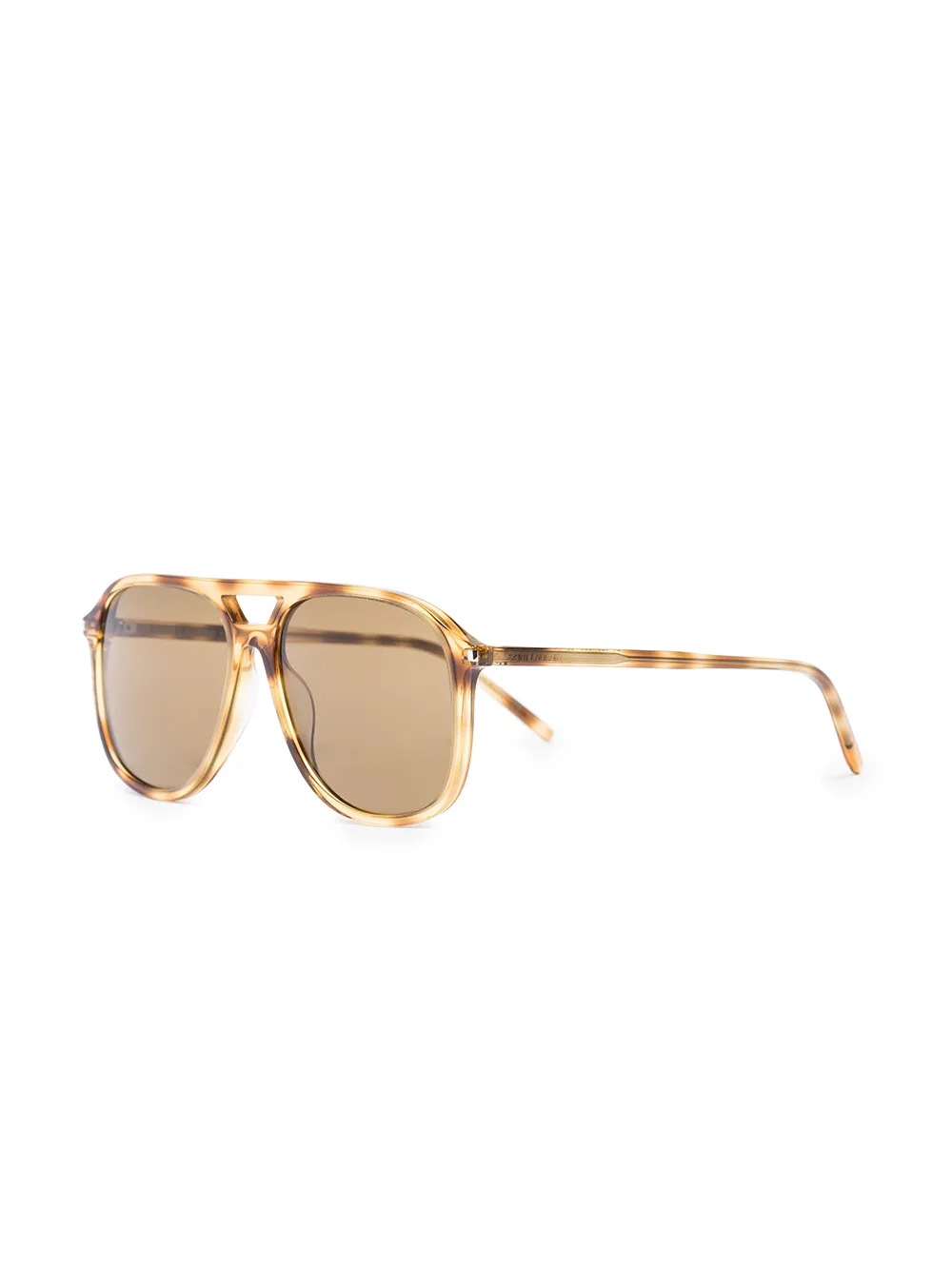 Saint Laurent Eyewear Tortoiseshell Pilot Frame Sunglasses Farfetch 4361