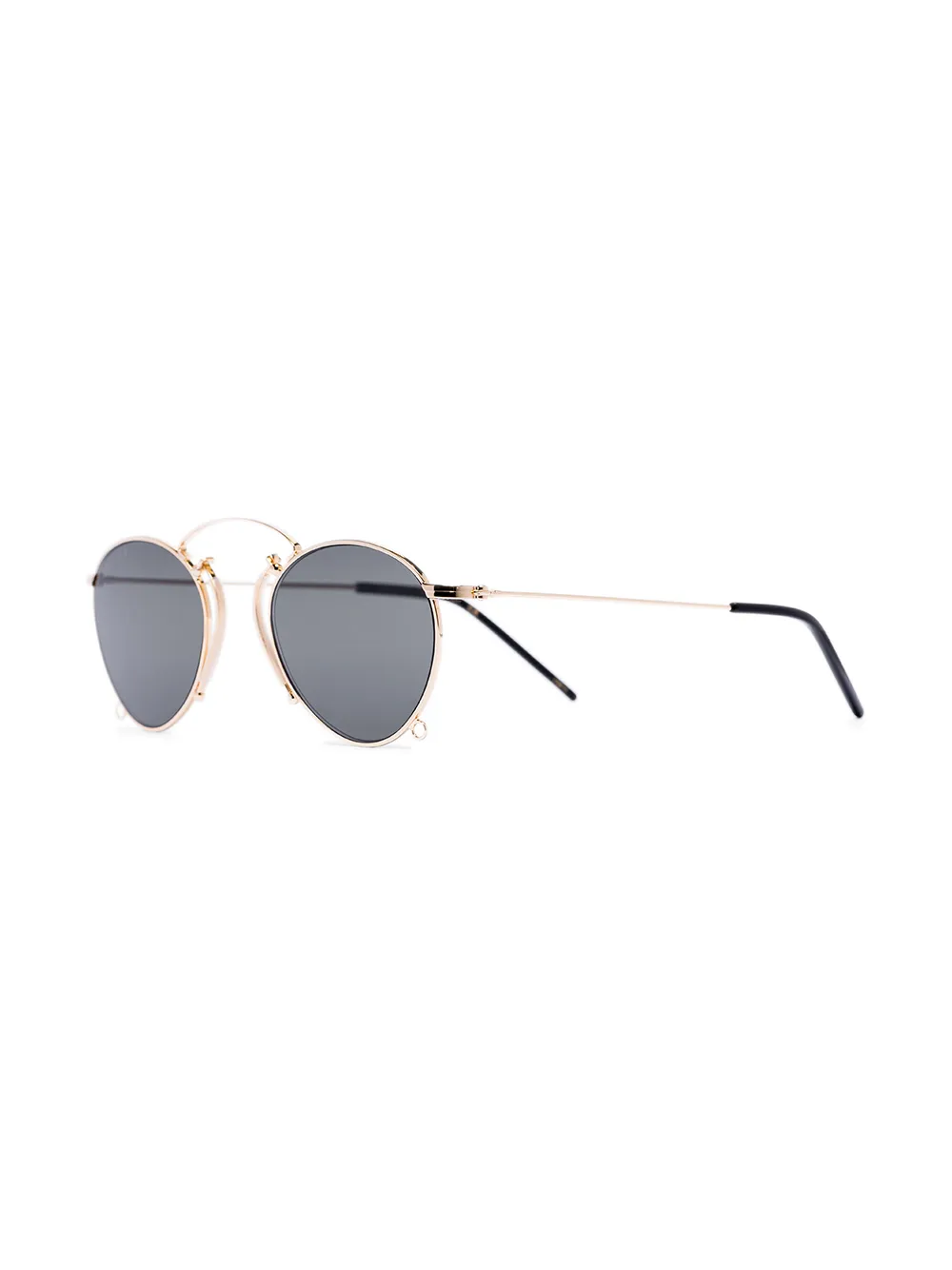 Gucci Eyewear Pince- Nez zonnebril met rond montuur - Goud