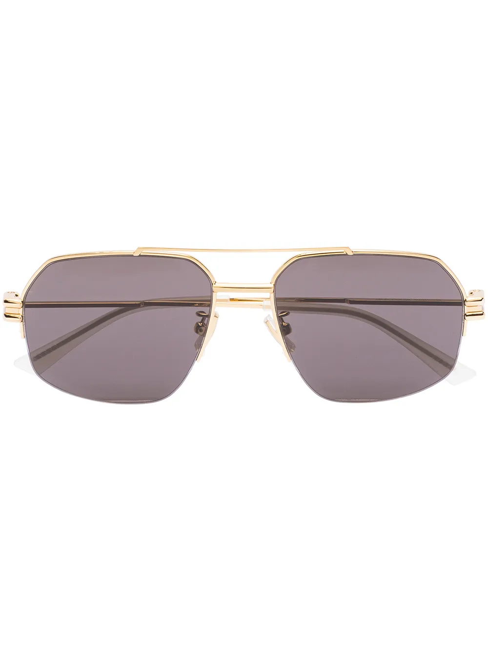 

Bottega Veneta Eyewear square pilot frame sunglasses - Gold
