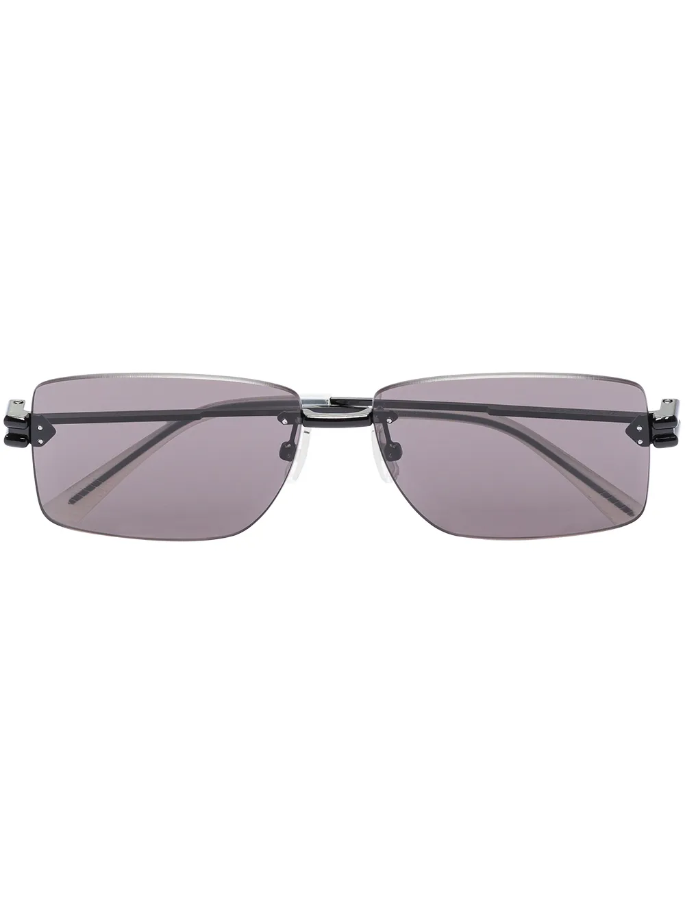 

Bottega Veneta Eyewear lentes de sol con armazón rectangular - Negro