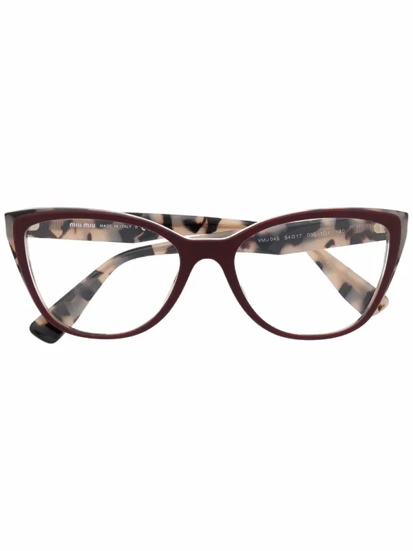 miu miu eyewear frames