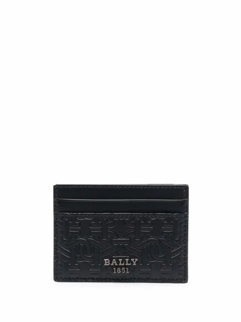 Bally monogram-embossed cardholder