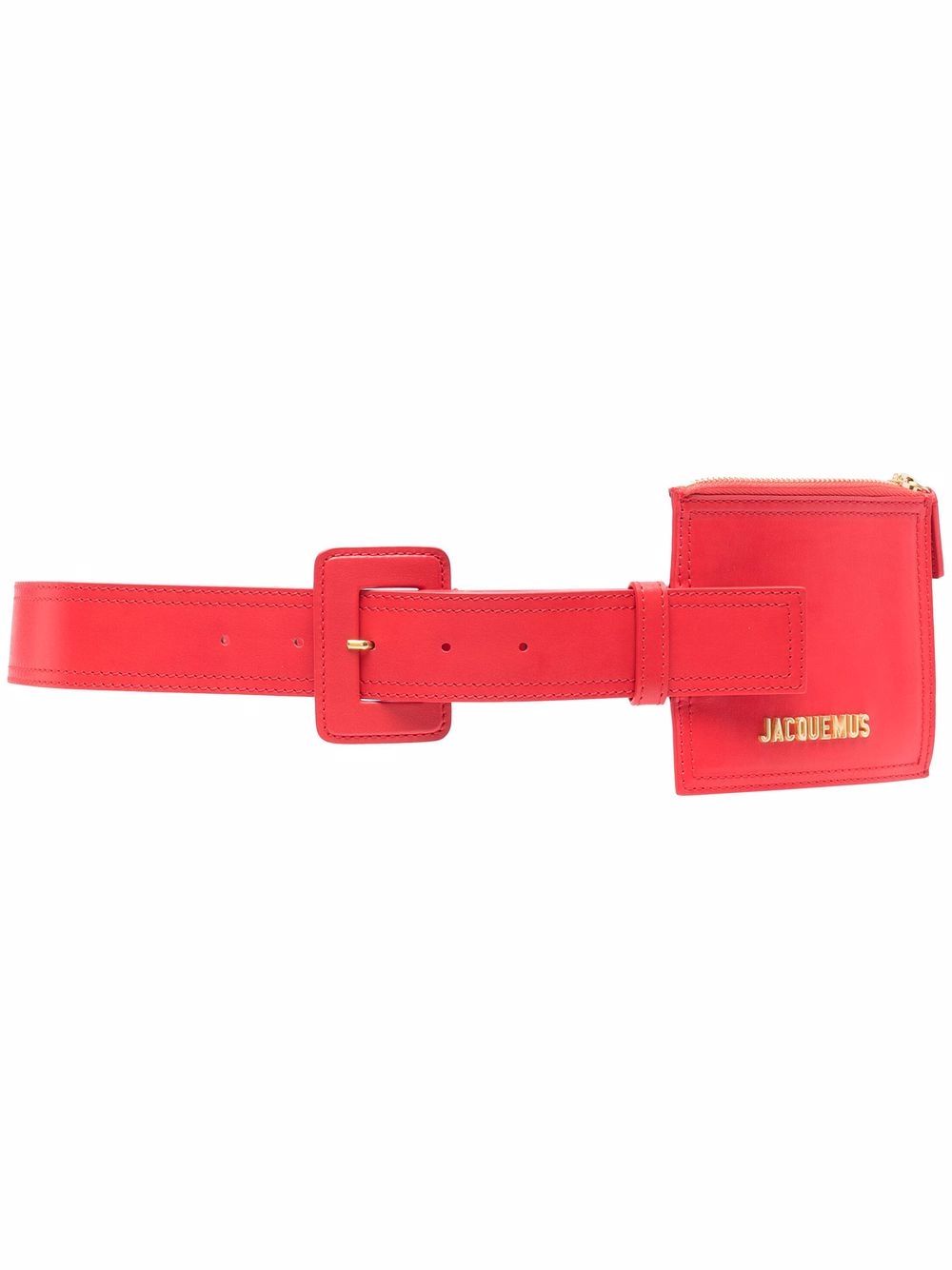 leather belt with pouch