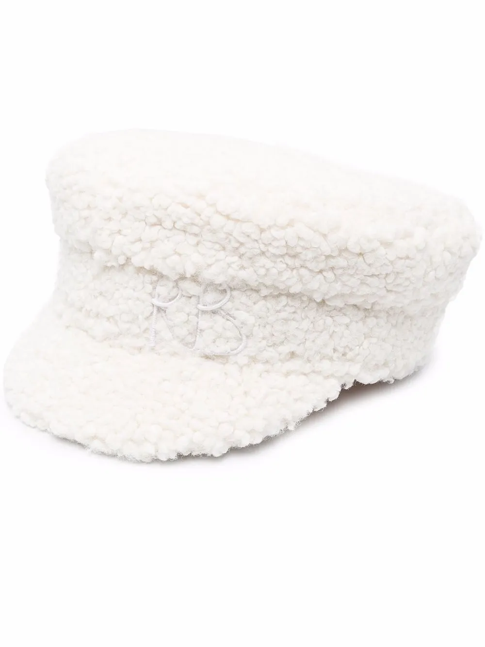 

Ruslan Baginskiy teddy style baker boy hat - White