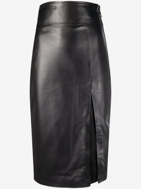 Manokhi Laura leather pencil skirt