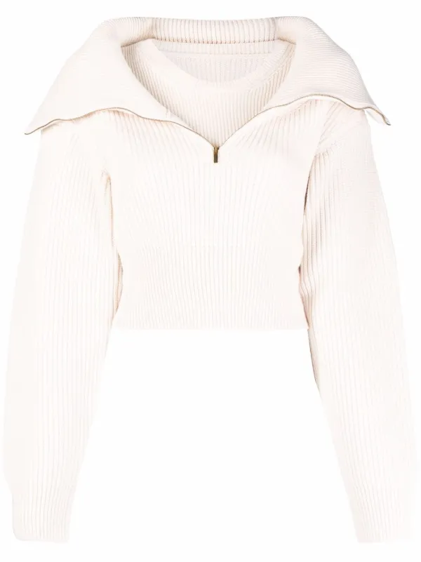 Jacquemus zip-fastening ribbed-knit 