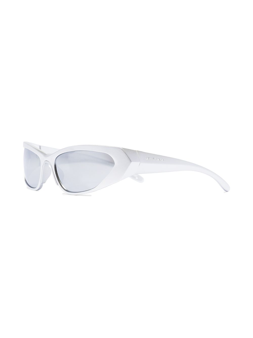 фото Balenciaga eyewear солнцезащитные очки visor с зеркальными линзами