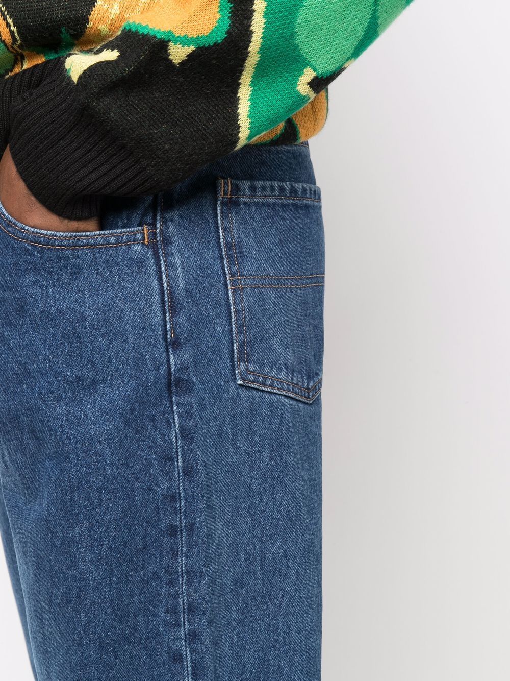 фото Perks and mini прямые джинсы с эффектом потертости