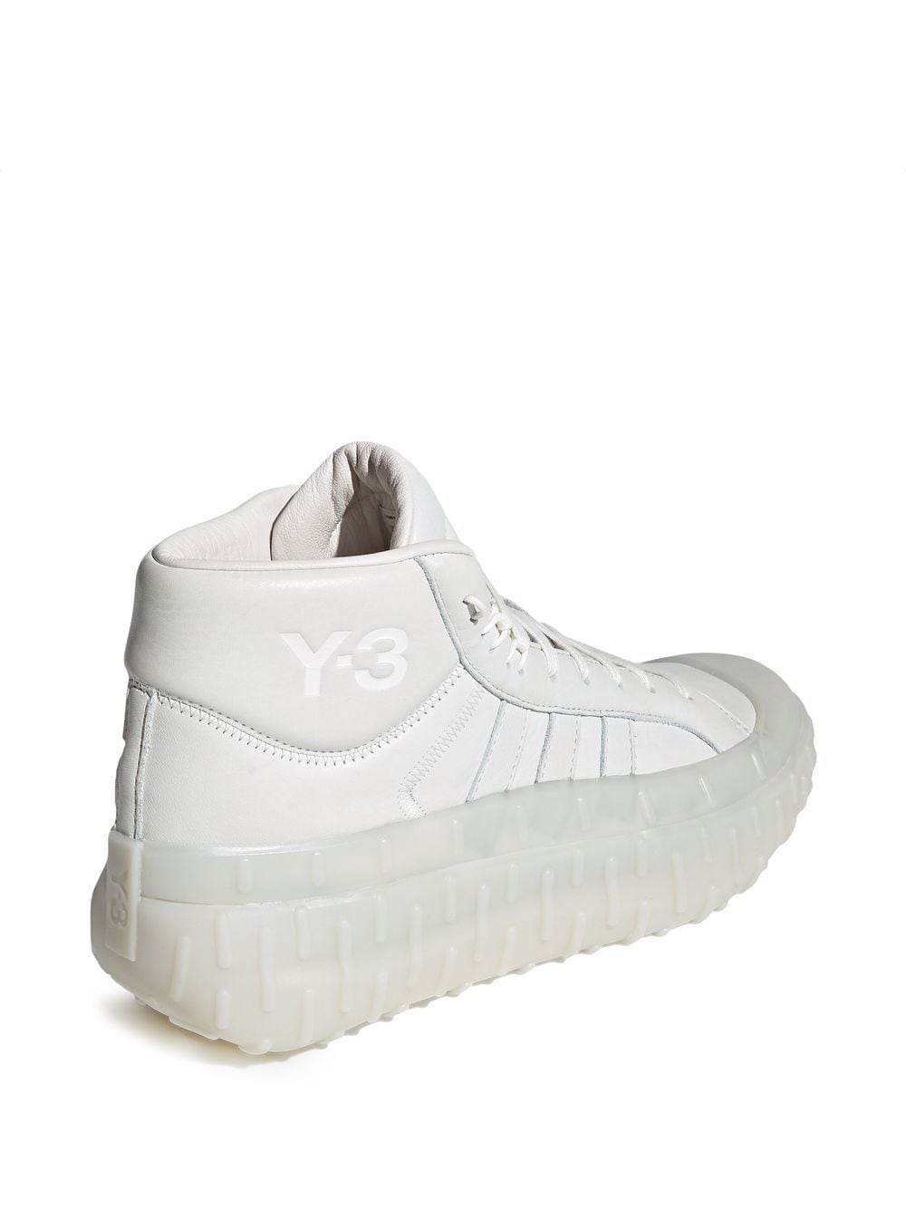 Shop Y-3 Gr.1p High-top Lace-up Sneakers In White