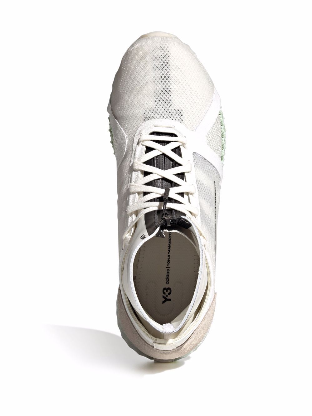 Shop Y-3 Runner 4d Iow High-top Sneakers In Weiss