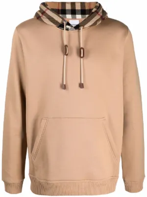 tan burberry hoodie