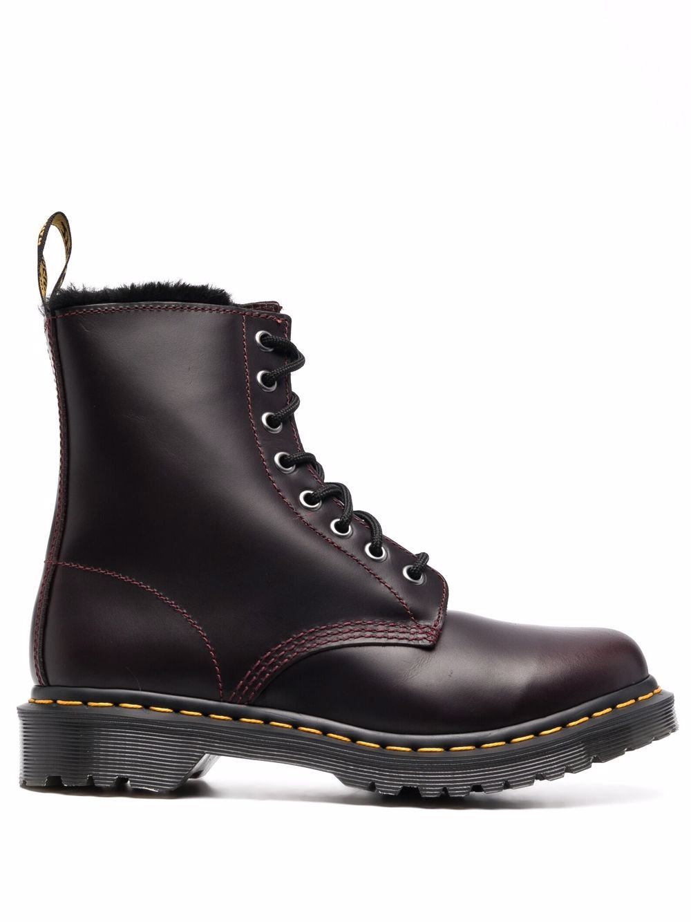 Dr. Martens' Serena 1460 Leather Boots In Red