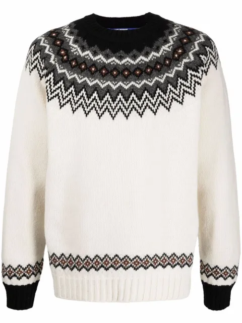 Junya Watanabe MAN Pullover mit Fair-Isle-Muster
