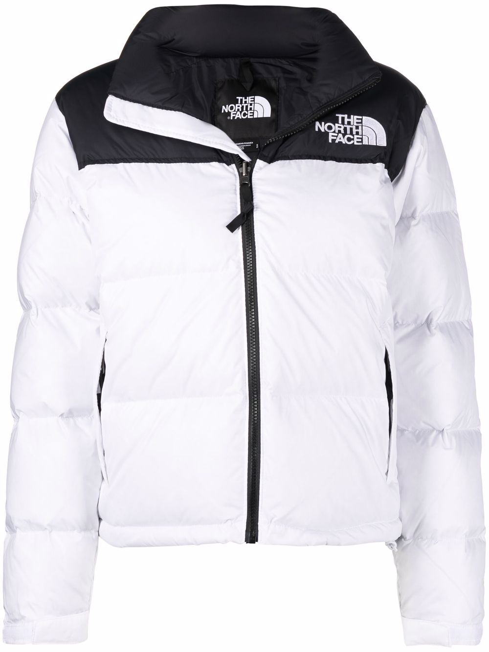 The North Face Logo Print Padded Jacket - Farfetch