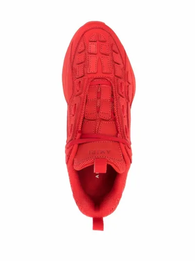 AMIRI mesh-panel low top sneakers red 