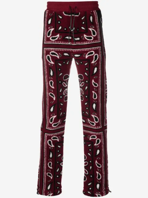 AMIRI Bandana Paisley fleece trousers