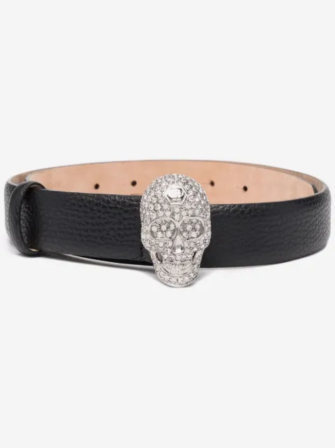 Philipp Plein Cinto com fivela de caveira