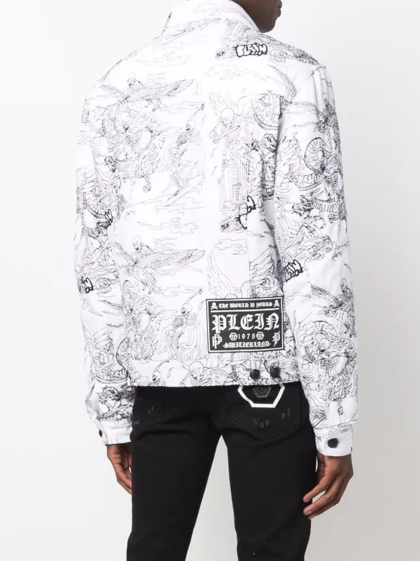 Philipp Plein skeleton-tattoo Print 
