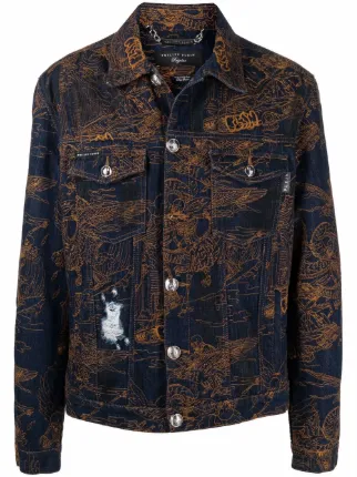 Skeleton discount jean jacket