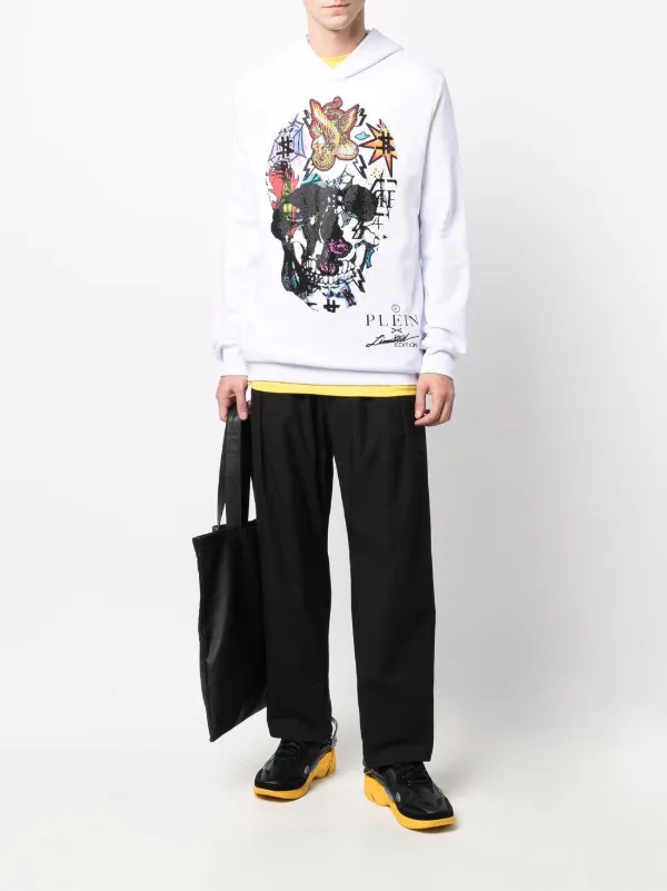 パーカー・フーディ Philipp Plein Graphic Print Hoodie With Hooded Neckline Hoody Full Zip Jacket Tattoo | Philipp Plein