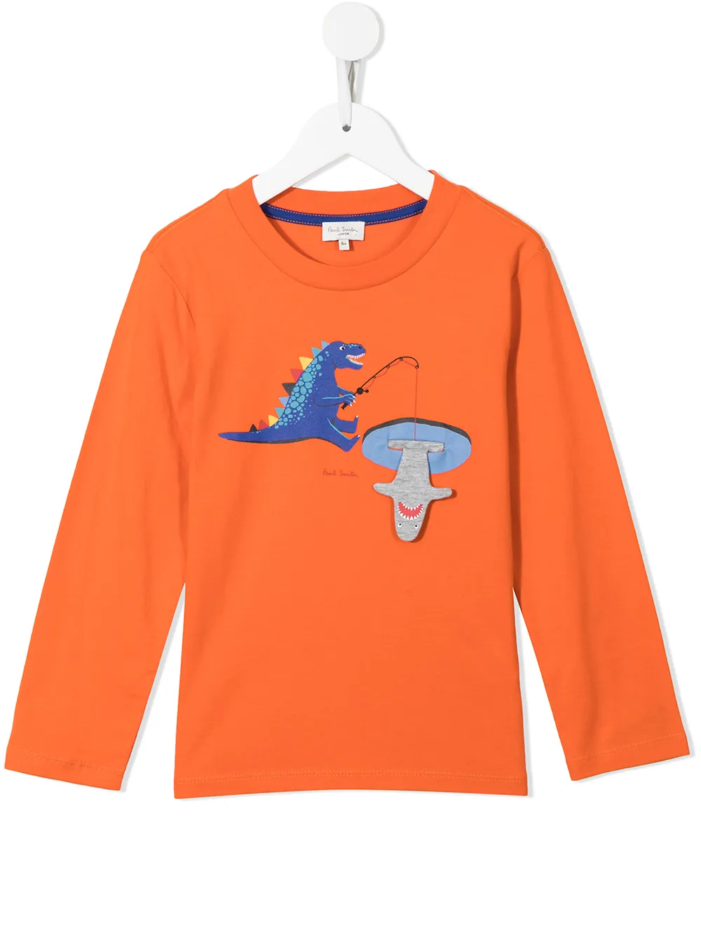

Paul Smith Junior playera con logo estampado - Naranja