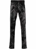 Philipp Plein Skeleton Tattoo straight-leg jeans - Black