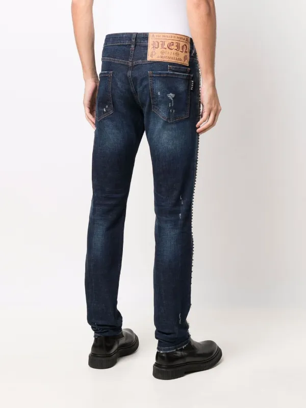 Philipp Plein ダメージ ストレートジーンズ 通販 - FARFETCH
