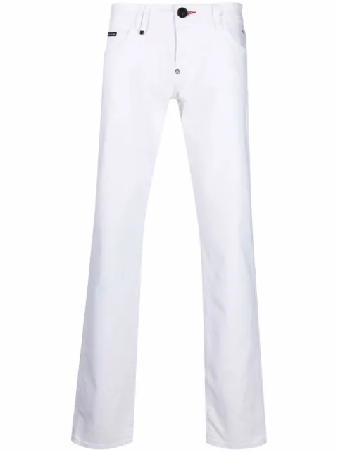 Philipp Plein jeans rectos con tiro medio 