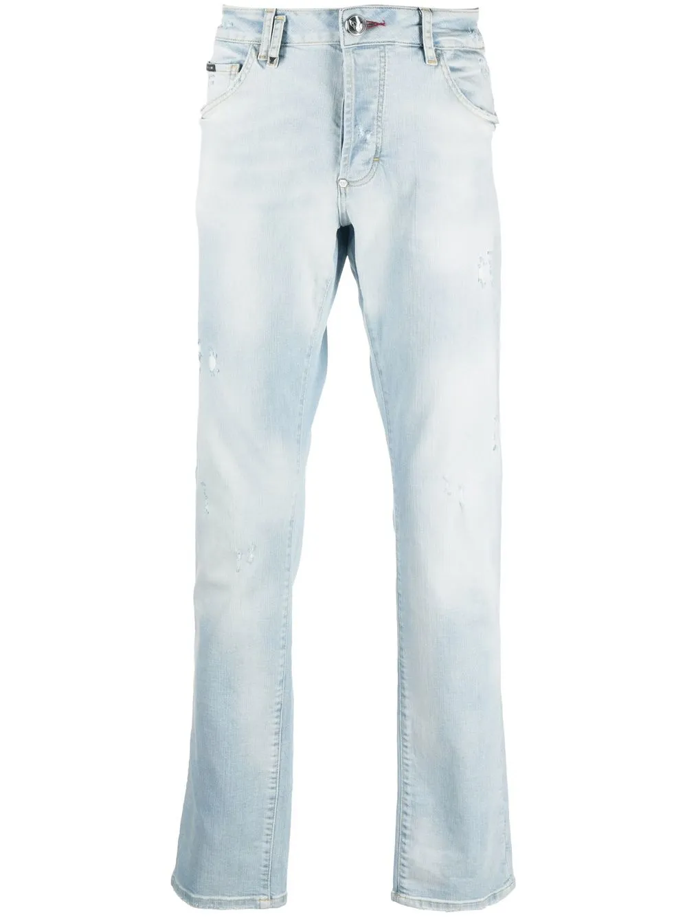 

Philipp Plein jeans rectos con bolsillos - Azul