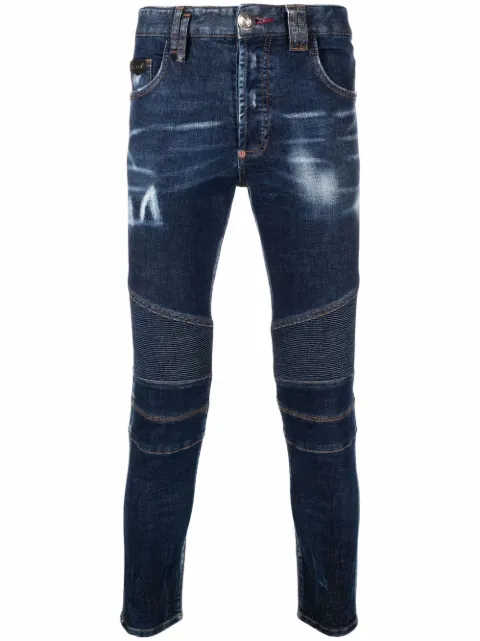 Philipp Plein panelled skinny jeans Men