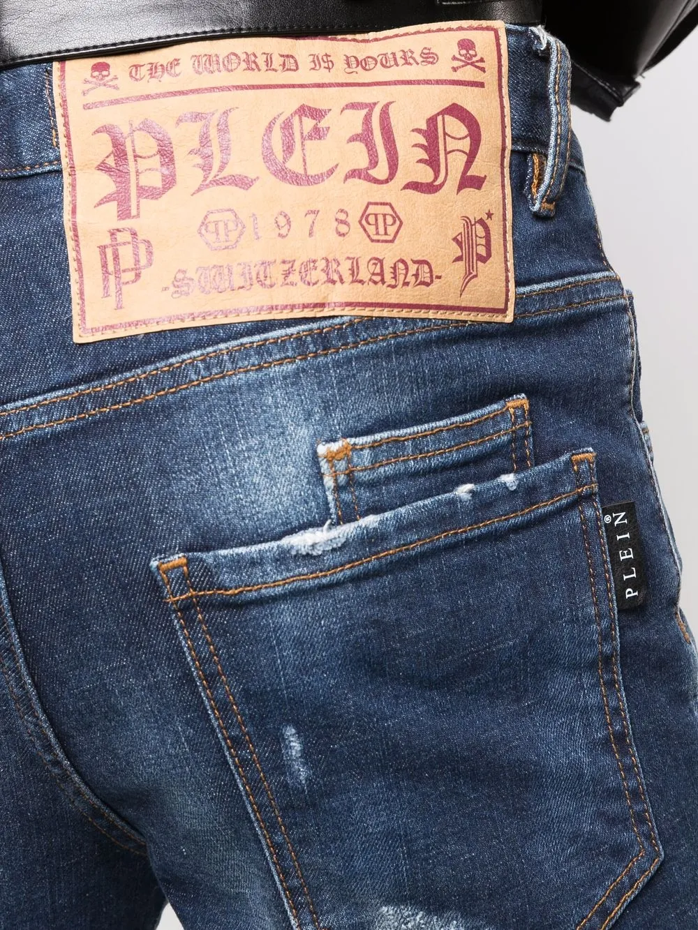 фото Philipp plein джинсы скинни со вставками