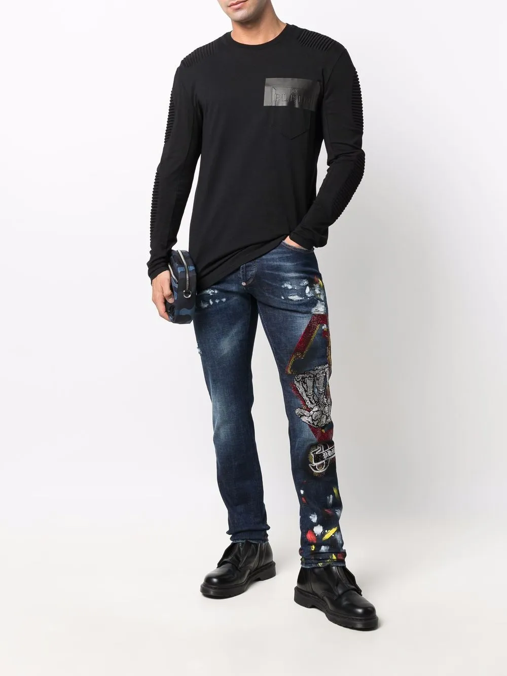 Philipp Plein Skinny jeans - Blauw