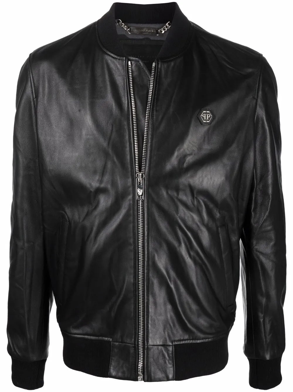 

Philipp Plein chamarra bomber con motivo Skull - Negro