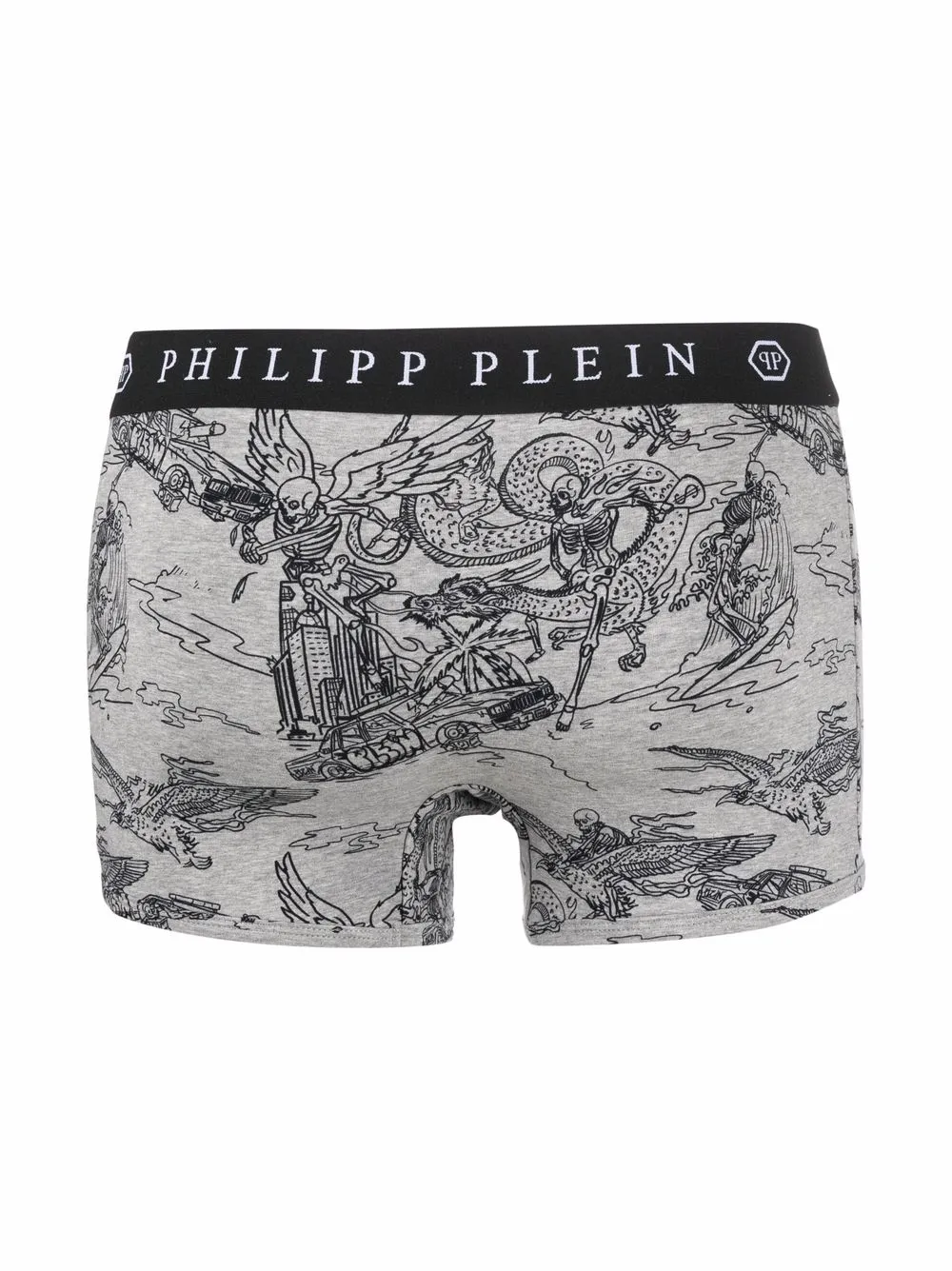 Philipp Plein Skeleton tattoo-print Boxers - Farfetch