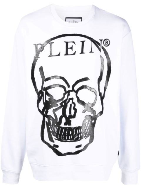Philipp Plein Skull-print long-sleeve sweatshirt 