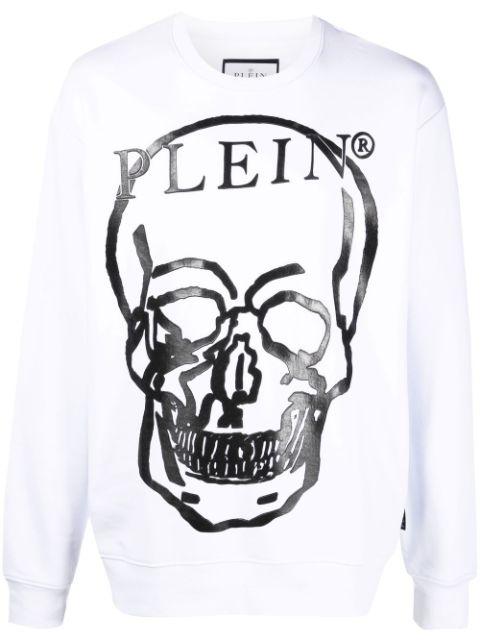 Philipp Plein Skull-print long-sleeve sweatshirt Women