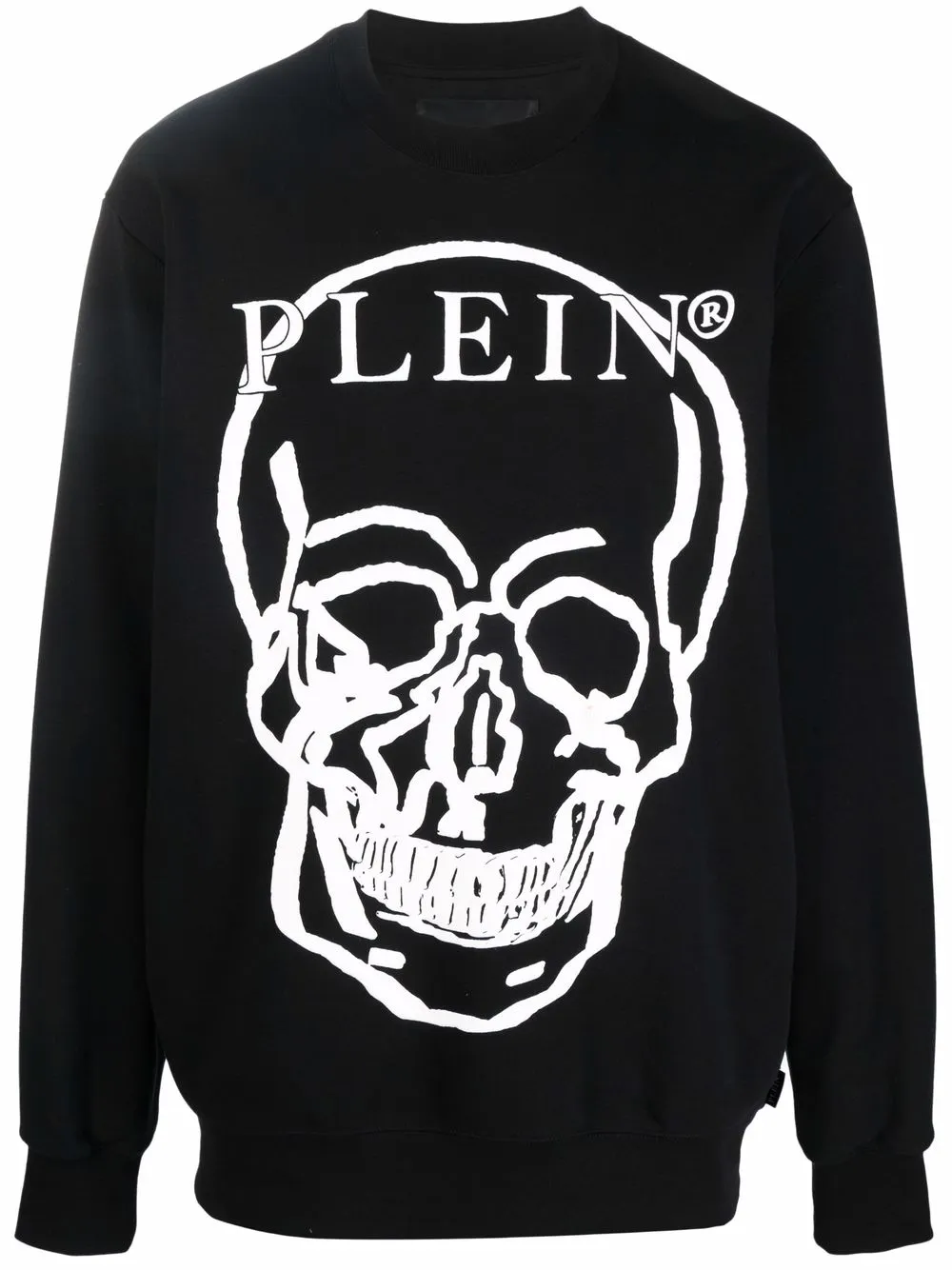 

Philipp Plein logo-print long-sleeve sweatshirt - Black