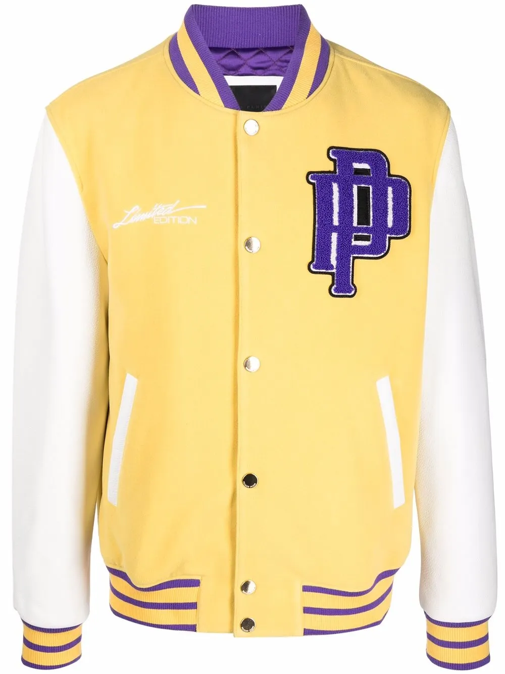 

Philipp Plein teddy bear varsity jacket - Yellow