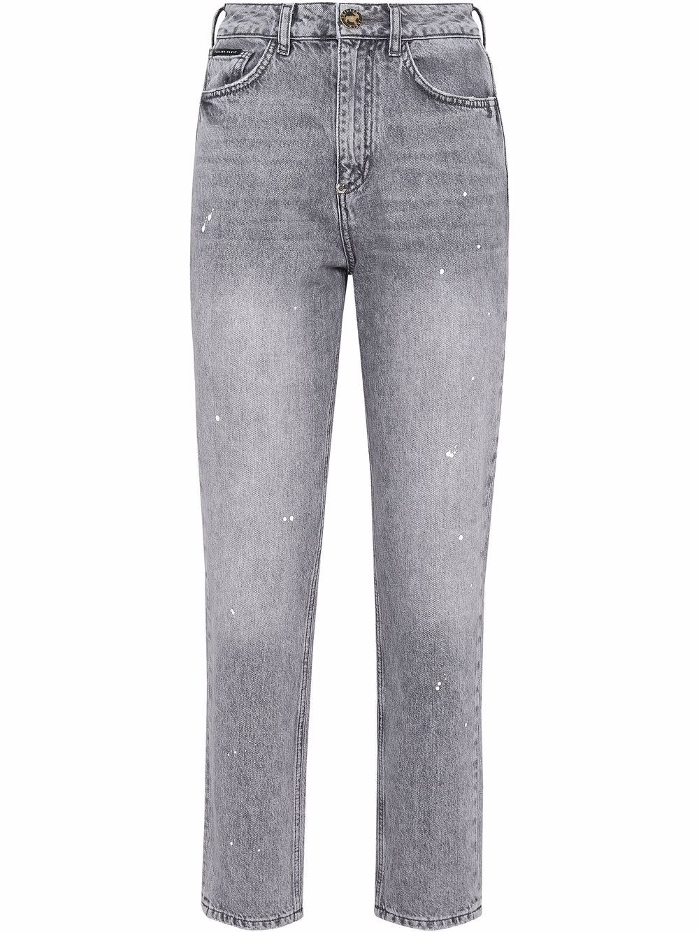 фото Philipp plein укороченные джинсы с завышенной талией