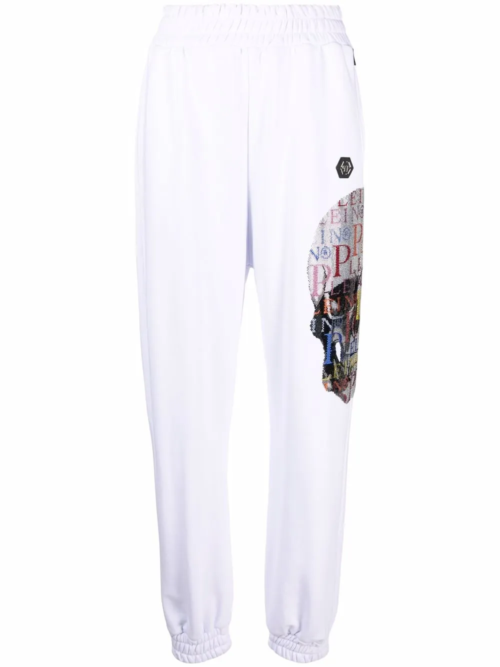 

Philipp Plein skull-print track pants - White