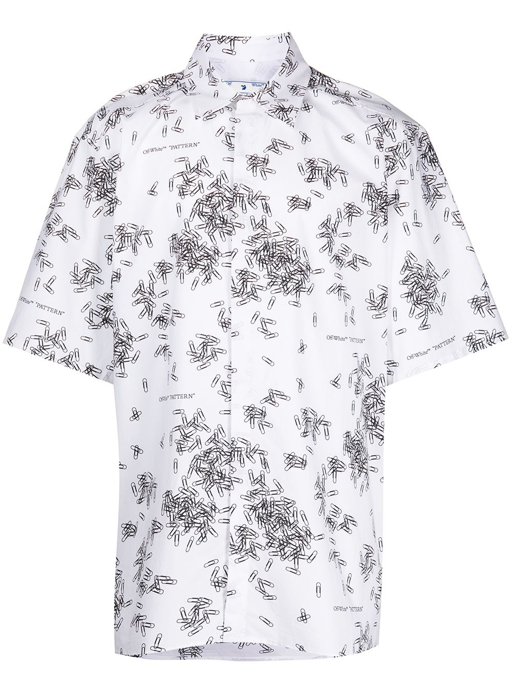 Off-White paperclip-print Cotton Shirt - Farfetch