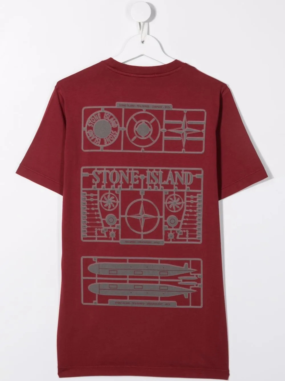 фото Stone island junior футболка с графичным принтом