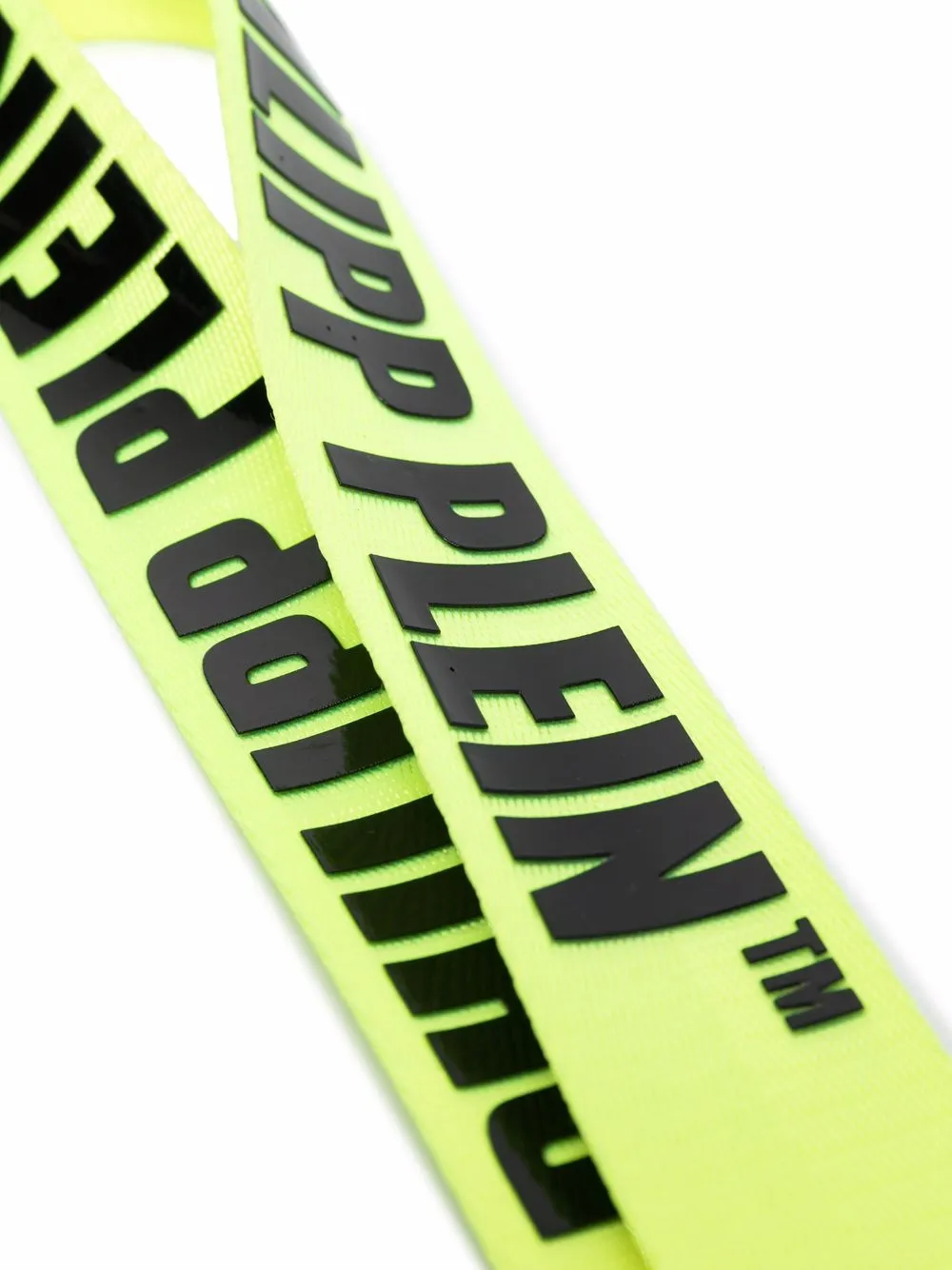 Philipp Plein Sleutelhanger met logoprint - Geel