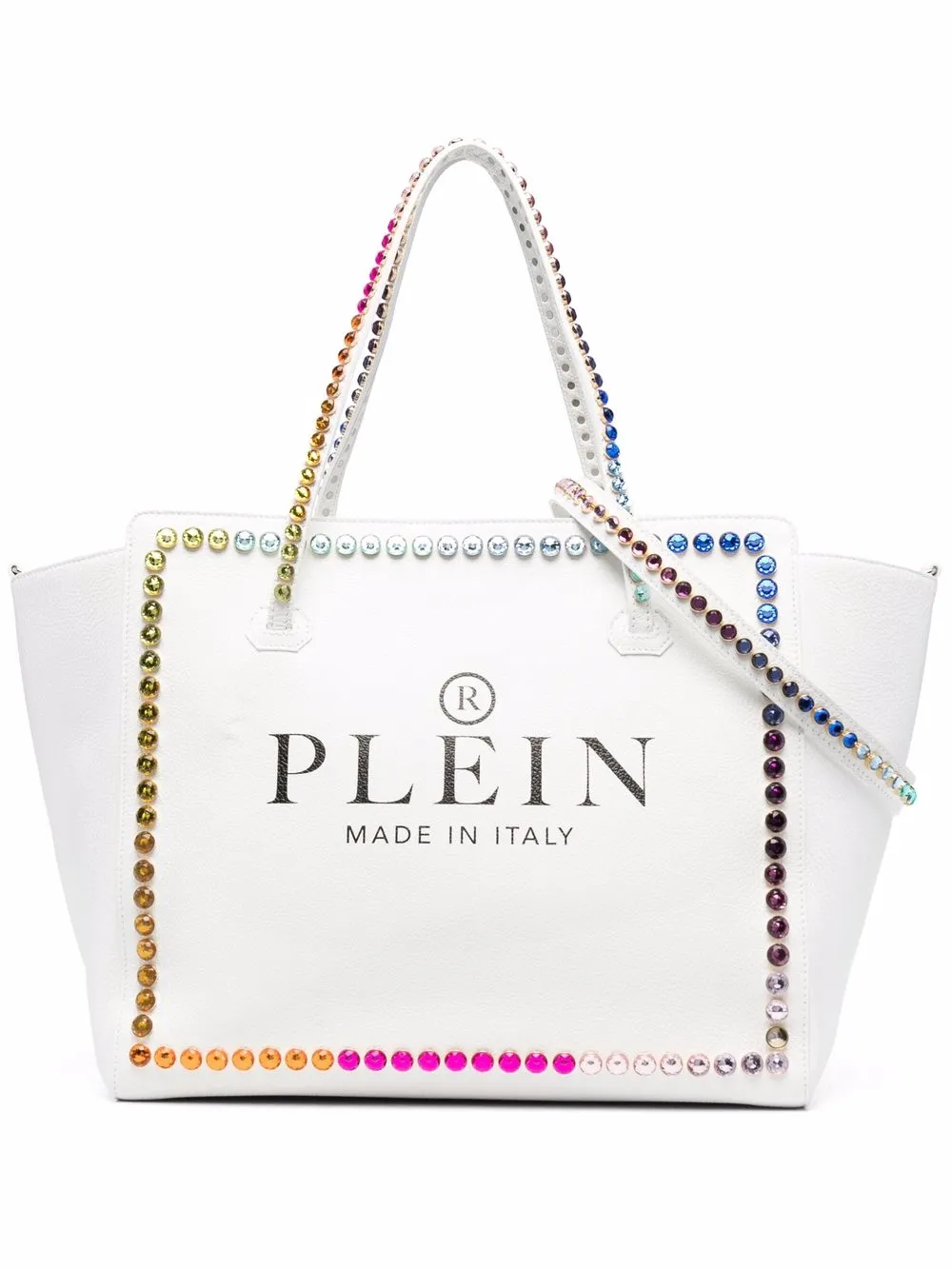 

Philipp Plein bolsa de hombro Iconic grande - Blanco