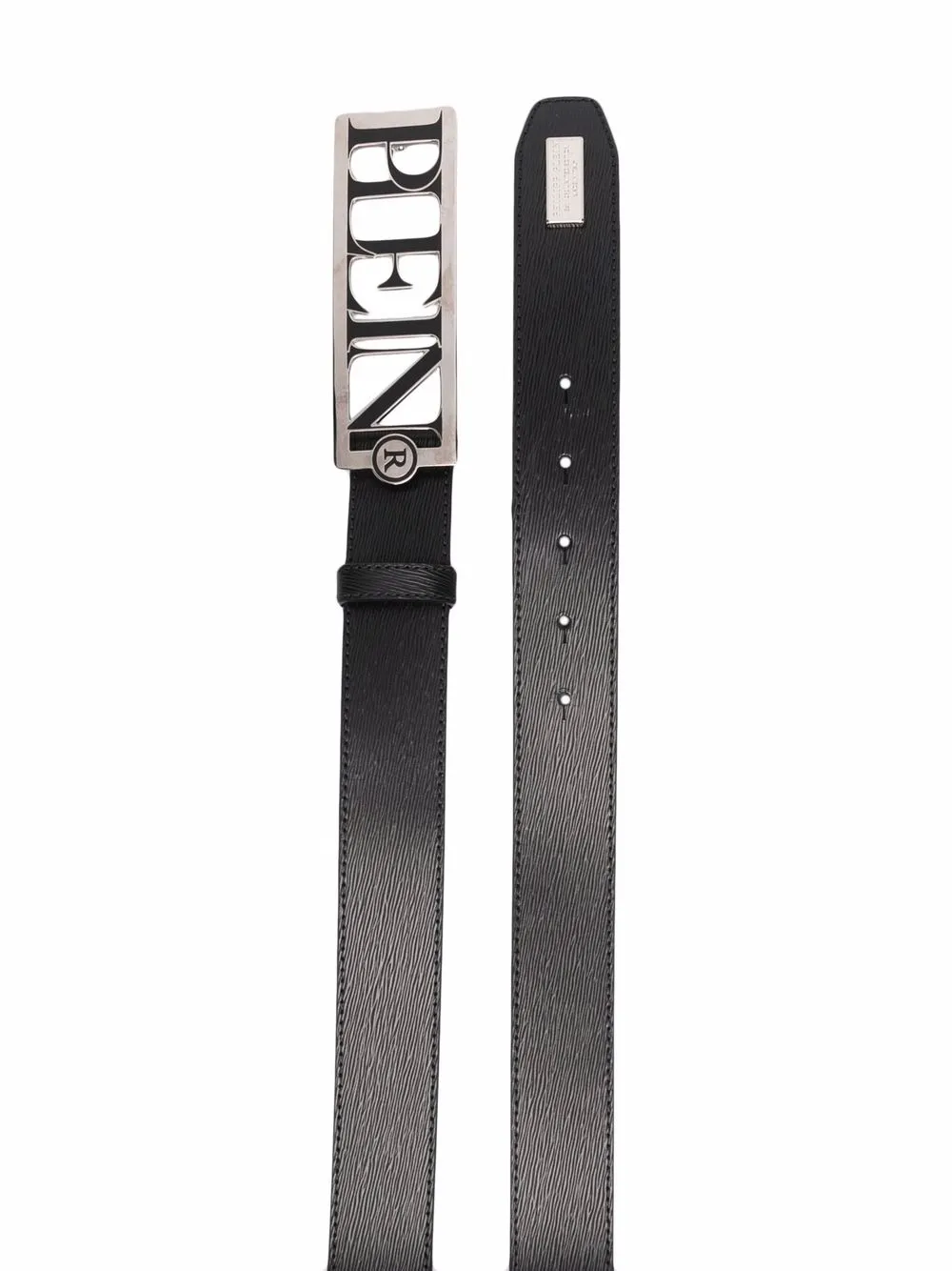 Cheap Philipp Plein logo-plaque leather belt Men
